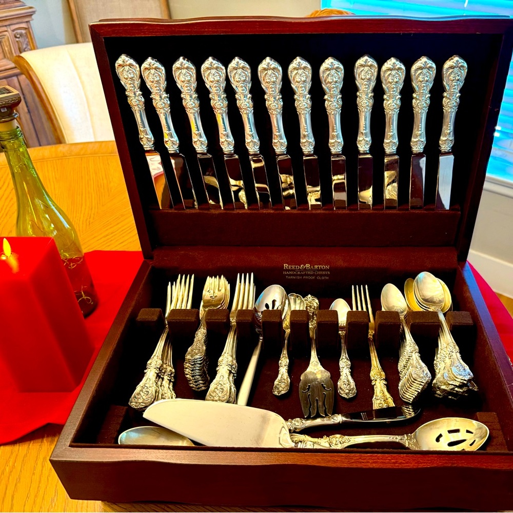 Reed & Barton Francis 1st Sterling 12 pl setting 72 pieces SILVER PRICE UP